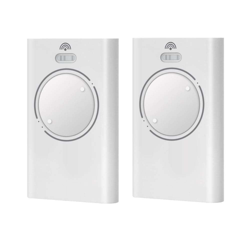 2PCS 868MHZ Garage Door Garage Remote, 2 Channels, Compatible with FAAC XT4 868 SLH LR, XT4 868 SLH, XT2 868 SLH, XT2 868 SLH LR, White
