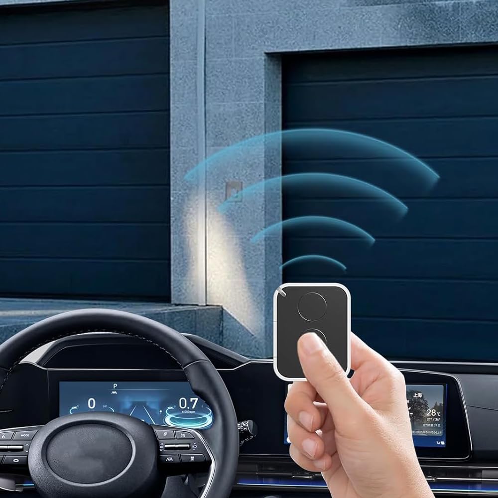 2PCS Garage Door Opener Hand Transmitter Compatible with Nice ON2E Gate Remote Control, 2 Channel, 433.92 MHz for Gates and Garage Doors