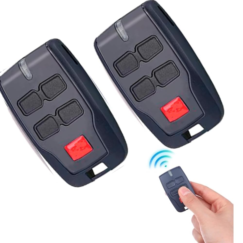 2 Pcs Garage Remote Controls for BFT Mitto B RCB, 433,92Mhz Rolling Code, 4-Channel BFT Remote, for Rolling BFT MITTO 2, Kleio, Ghibli, TRC 2, TR