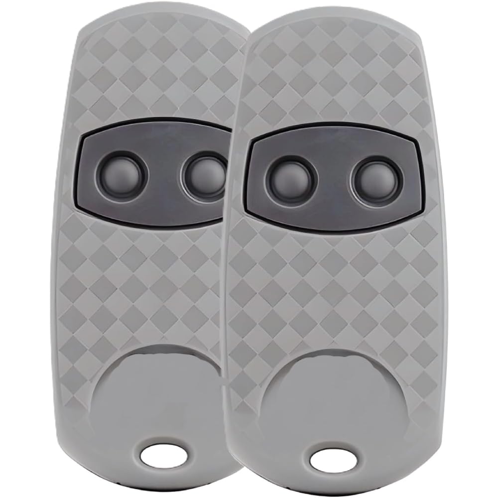 2 Pcs Garage Door Remote Control Key 433.92MHZ, 2 Boutons, Universal Gate Fob Remote Compatible with CAM TOP-432EE, TOP-432EV,TOP432-NA