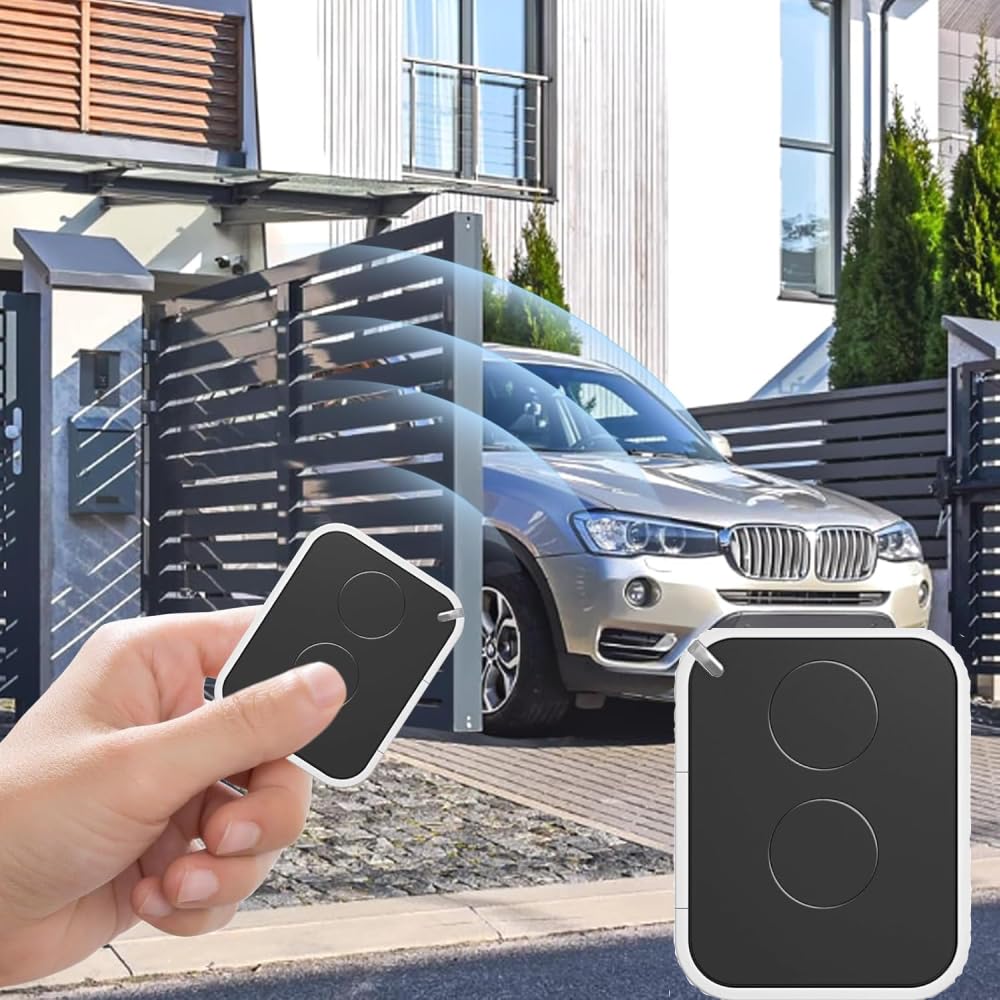 2PCS Garage Door Opener Hand Transmitter Compatible with Nice ON2E Gate Remote Control, 2 Channel, 433.92 MHz for Gates and Garage Doors