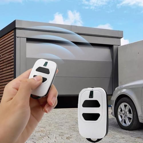 2PCS 433.92mhz Garage Door Opener, 2 Channels, Remote Control Key Fob for Garage Door Gate DEA GTI2 GTI4