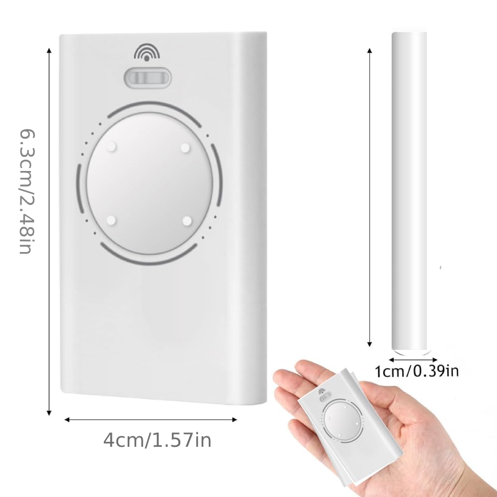 2PCS 868MHZ Garage Door Garage Remote, 4 Channels, Compatible with FAAC XT4 868 SLH LR, XT4 868 SLH, XT2 868 SLH, XT2 868 SLH LR, White