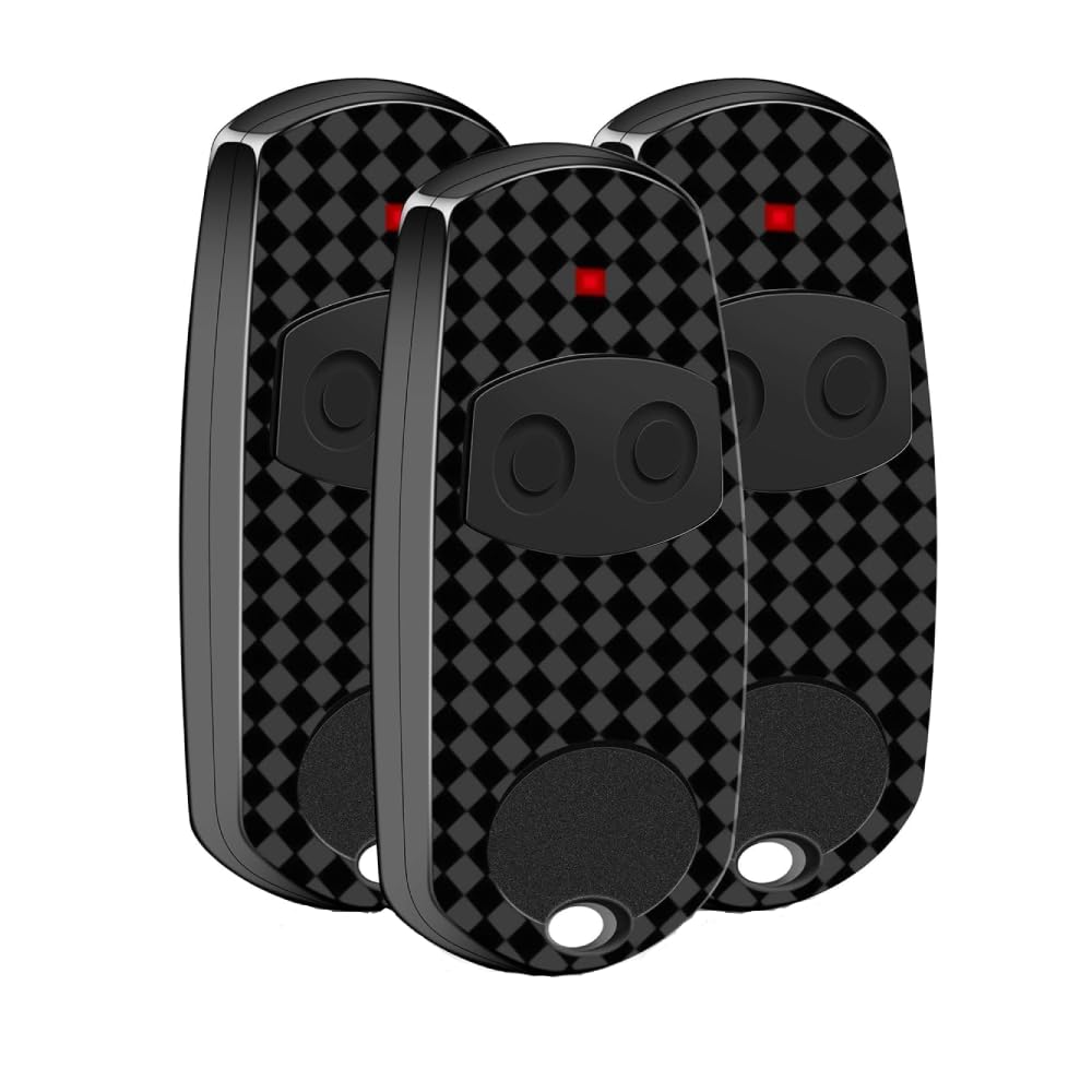 3 Pack Garage Door Remote Control Key, 433.92MHZ, Universal Gate Fob Remote Compatible with CAM TOP-432EE, TOP-432EV,TOP432-NA