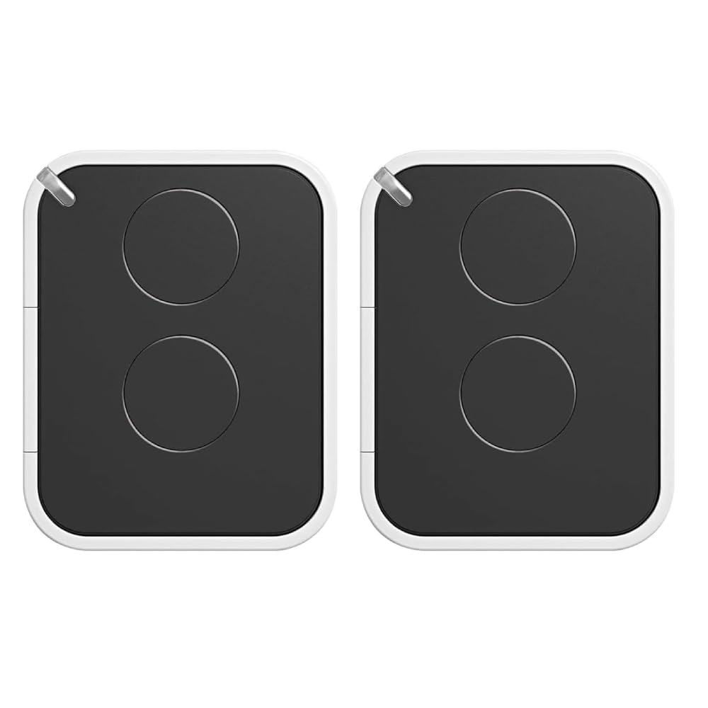 2PCS Garage Door Opener Hand Transmitter Compatible with Nice ON2E Gate Remote Control, 2 Channel, 433.92 MHz for Gates and Garage Doors