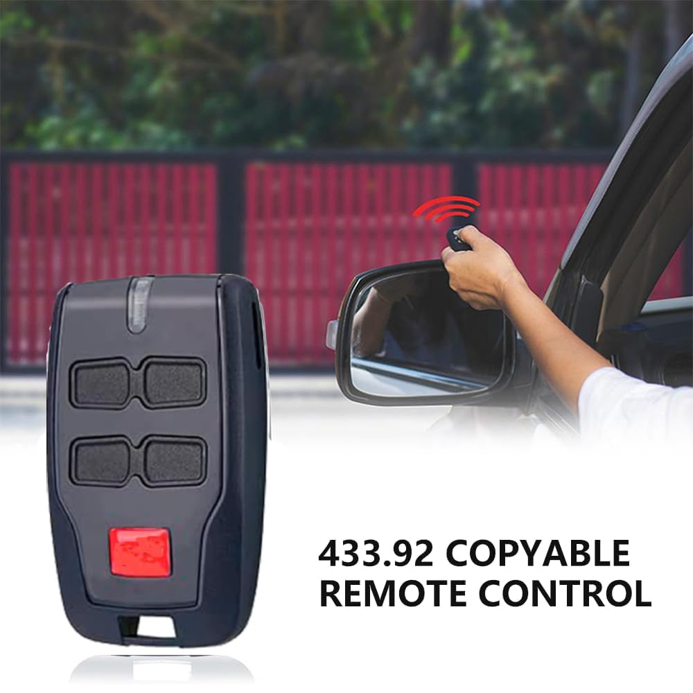 2 Pcs Garage Remote Controls for BFT Mitto B RCB, 433,92Mhz Rolling Code, 4-Channel BFT Remote, for Rolling BFT MITTO 2, Kleio, Ghibli, TRC 2, TR