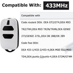 3PCS 433.92mhz Garage Door Opener, 2 Channels, Remote Control Key Fob for Garage Door Gate DEA GTI2 GTI4