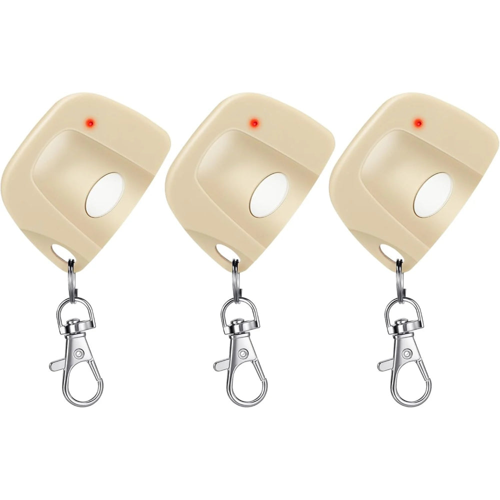 3 Pieces Gate Opener Remote Compatible with Multicode 300mhz 10 Dip Switch 3089 3060 3070 Garage Door Opener Remote Control with Keychain