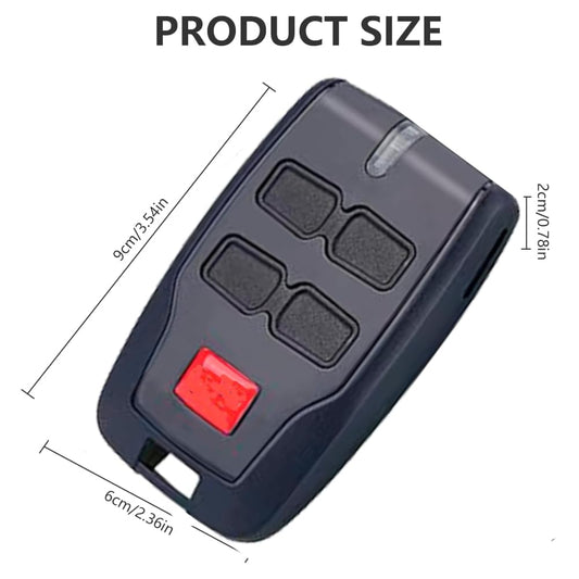 2 Pcs Garage Remote Controls for BFT Mitto B RCB, 433,92Mhz Rolling Code, 4-Channel BFT Remote, for Rolling BFT MITTO 2, Kleio, Ghibli, TRC 2, TR