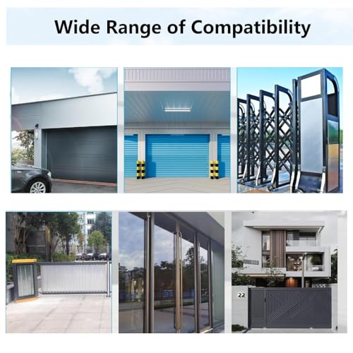 2PCS 433.92mhz Garage Door Opener, 2 Channels, Remote Control Key Fob for Garage Door Gate DEA GTI2 GTI4