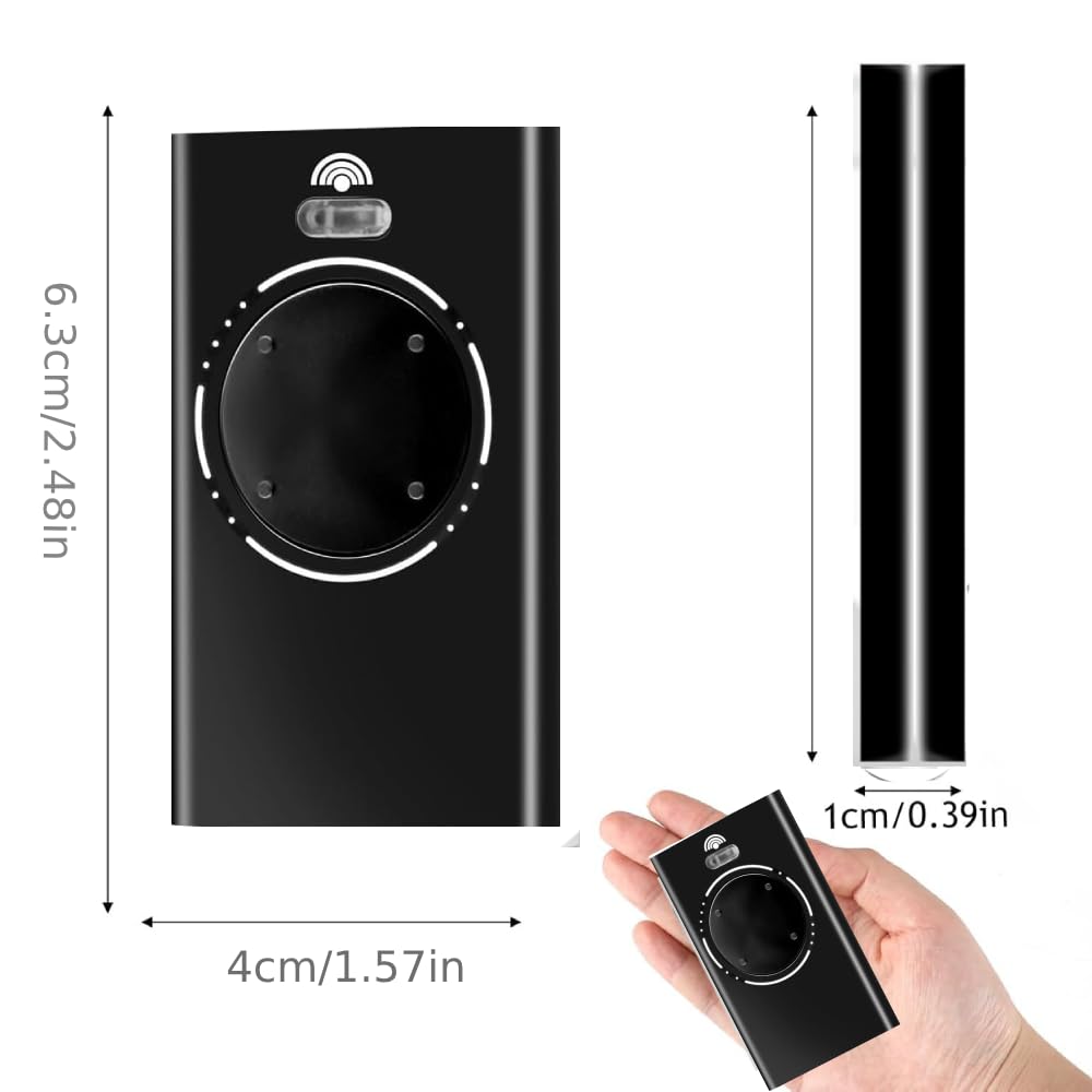 868MHZ Garage Door Garage Remote, Hand Transmitter, Compatible with FAAC XT4 868 SLH LR, XT4 868 SLH, XT2 868 SLH, XT2 868 SLH LR,Black