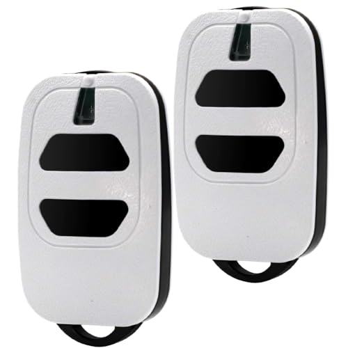 2PCS 433.92mhz Garage Door Opener, 2 Channels, Remote Control Key Fob for Garage Door Gate DEA GTI2 GTI4