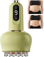 Lymphatic Drainage Massager, Cellulite Massager Tool with 9 Gear Adjustable, Lymphatic Drainage Machine, Body Sculpting and Reduces Stretch Marks, Cellulite Machine for Legs, Arms and Belly (Green)
