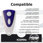2PCS 433.92MHz Garage Door Opener Remote Control Replacement for Novoferm Novotron 502 MAX43-2 Novotron 512 MIX43-2