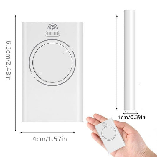 2PCS 868MHZ Garage Door Garage Remote, 2 Channels, Compatible with FAAC XT4 868 SLH LR, XT4 868 SLH, XT2 868 SLH, XT2 868 SLH LR, White
