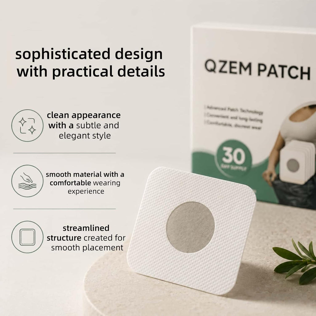 New Rejuvacare Qzem Body Patch, Easy Daily Application, Comfortable & Discreet, Non-Irritating, Gentle & Effective for All Skin Types, 30-Day Supply