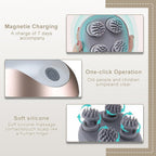 Electric Scalp Massager, 3 Modes Head Massager Scalp Hair Growth with 96 Silicone Contact, Handheld Cordless Hair Growth Brush for Stress Relax for Head Neck Leg Body