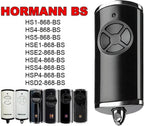 868,3 BS MHz - Télécommande de porte de garage - Compatible avec Hörmann bs HSM4 HSE2 HS1 HS4 HSZ1 HSZ2 (black4 button)