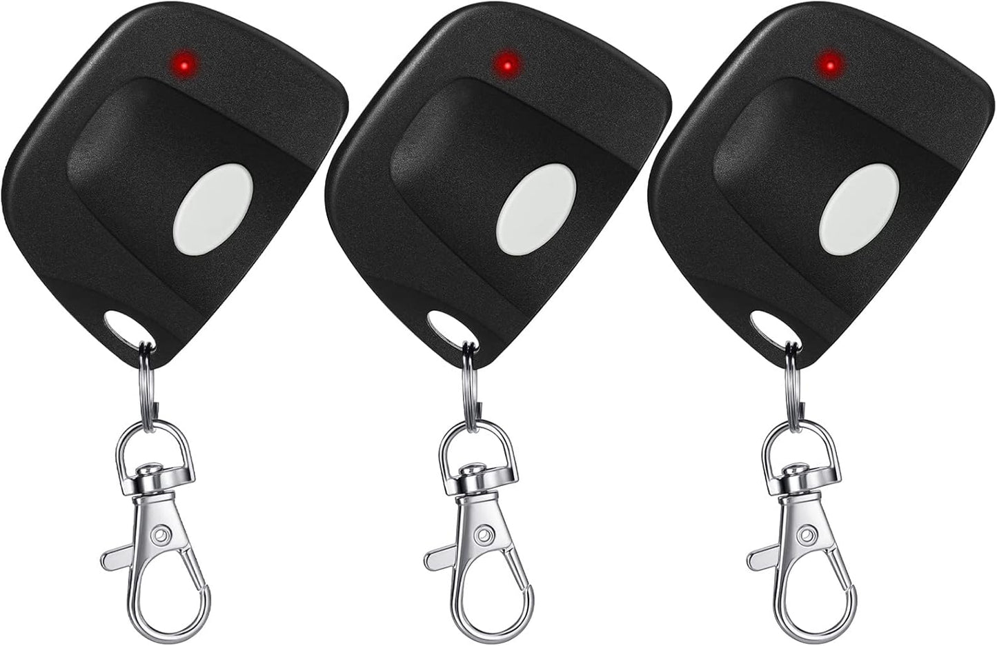 3 Pieces Gate Opener Remote Compatible with Multicode 300mhz 10 Dip Switch 3089 3060 3070 Garage Door Opener Remote Control with Keychain