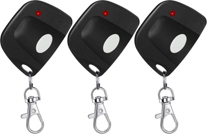 3 Pieces Gate Opener Remote Compatible with Multicode 300mhz 10 Dip Switch 3089 3060 3070 Garage Door Opener Remote Control with Keychain