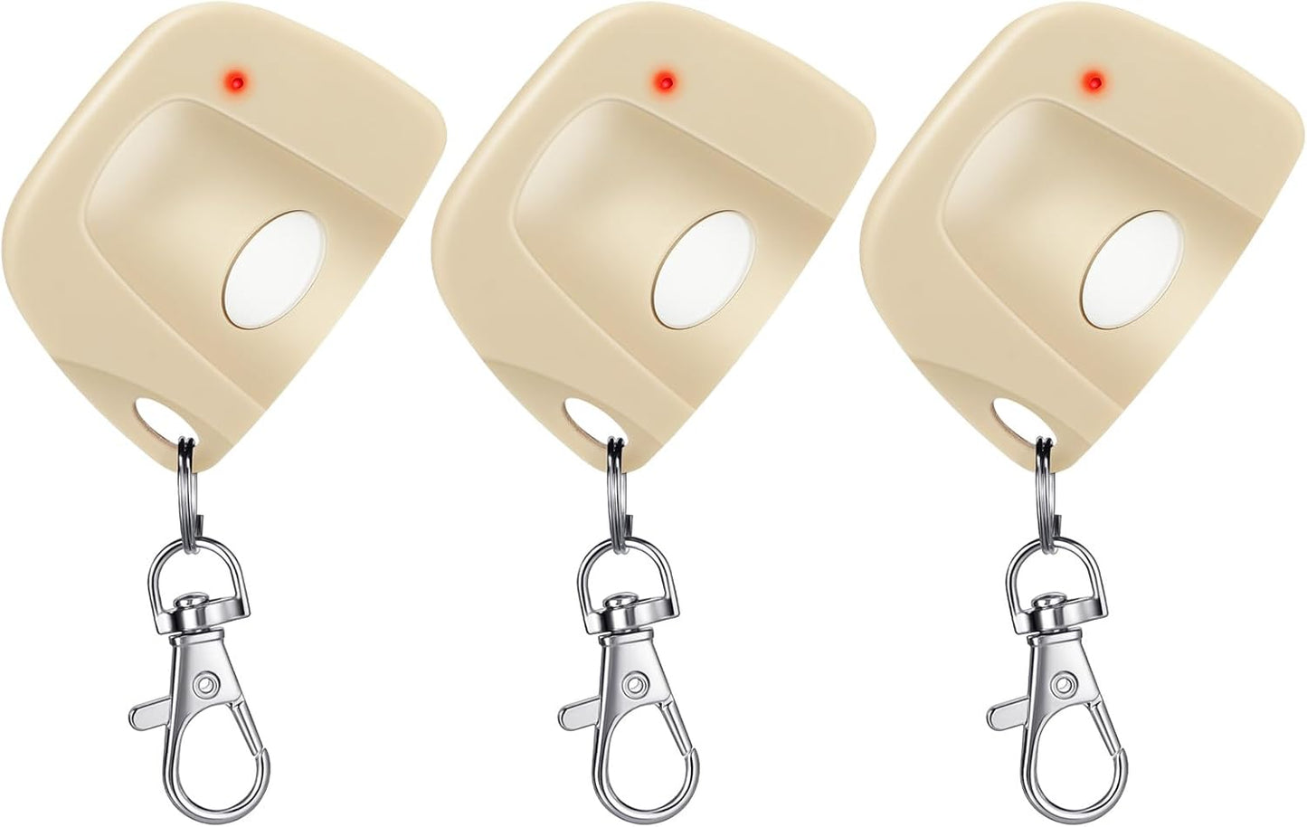 3 Pieces Gate Opener Remote Compatible with Multicode 300mhz 10 Dip Switch 3089 3060 3070 Garage Door Opener Remote Control with Keychain