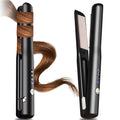 Cordless Hair Straighteners, 2 in 1 Hair Straightener and Curler Mini Portable Wireless Hair Straighteners Curling Iron with 4 Temperature USB Rechargeable Travel Straighteners, Fast Heat Up