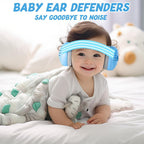 Baby Ear Defenders for 0-36 Months, Baby Earmuffs Hearing Protection for Toddlers, Adjustable Noise Cancelling Headphones Protectors Babies Travel Essentials Ear Muffs for Sleeping Airplane