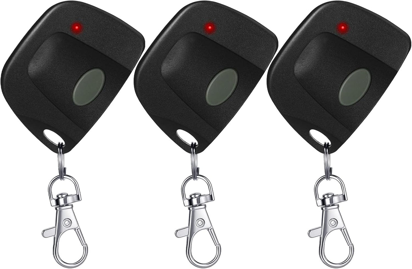 3 Pieces Gate Opener Remote Compatible with Multicode 300mhz 10 Dip Switch 3089 3060 3070 Garage Door Opener Remote Control with Keychain