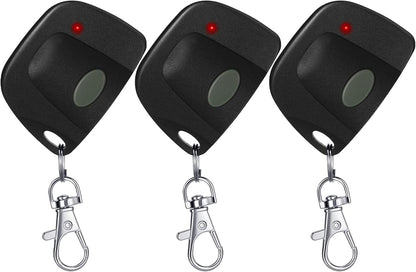 3 Pieces Gate Opener Remote Compatible with Multicode 300mhz 10 Dip Switch 3089 3060 3070 Garage Door Opener Remote Control with Keychain