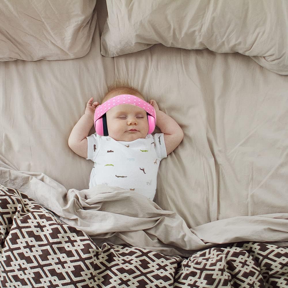 Baby Ear Defenders, Noise Cancelling Ear Muffs with Adjustable Headband for 6-12 Months Toddlers