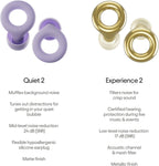 Earplugs Day & Night Bundle (2-Pack) Quiet 2 + Experience 2 | Reusable Ear Plugs for Sleep, Noise Sensitivity, Music & More | 24 dB/18 dB Noise Reduction