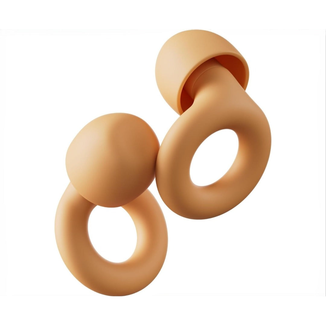 Carsine Ear Plugs ¨C Ultra-Comfy Reusable 24dB (SNR) Noise-Reducing Earplugs for Sleep, Deep Focus, Travel, Noise Sensitivity, Flexible Hearing Protection, Customizable Fit Gold