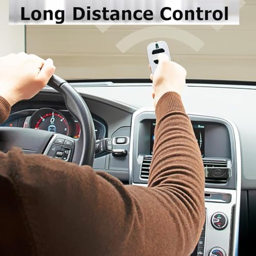 2PCS 433.92mhz Garage Door Opener, 2 Channels, Remote Control Key Fob for Garage Door Gate DEA GTI2 GTI4