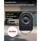 Télécommande de Porte de Garage Compatible avec 433,42 MHz-1841064 NS 2 4,4 canaux Émetteur Manuel d'ouverture de Porte de Garage (3 pièces)