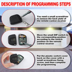 3 Pieces Gate Opener Remote Compatible with Multicode 300mhz 10 Dip Switch 3089 3060 3070 Garage Door Opener Remote Control with Keychain