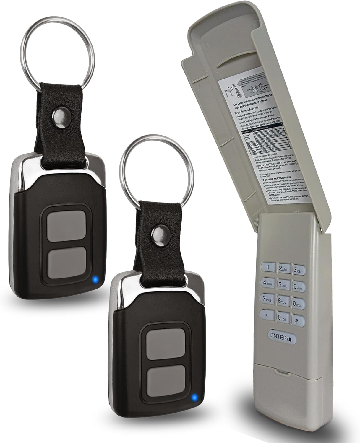 for Chamberlain LiftMaster Craftsman Garage Door Opener Keypad & Remote Universal,891LM with Yellow, Purple, Green, Red/Orange Learn Button, 877max G940EV-P2 CMXZDCG440 971LM 371LM 893lm 373lm 973lm