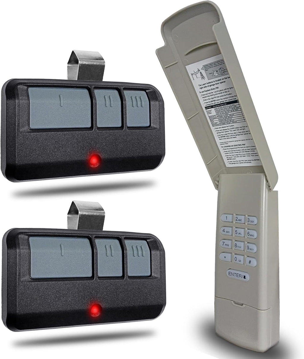 for Chamberlain LiftMaster Craftsman Garage Door Opener Keypad & Remote Universal,891LM with Yellow, Purple, Green, Red/Orange Learn Button, 877max G940EV-P2 CMXZDCG440 971LM 371LM 893lm 373lm 973lm