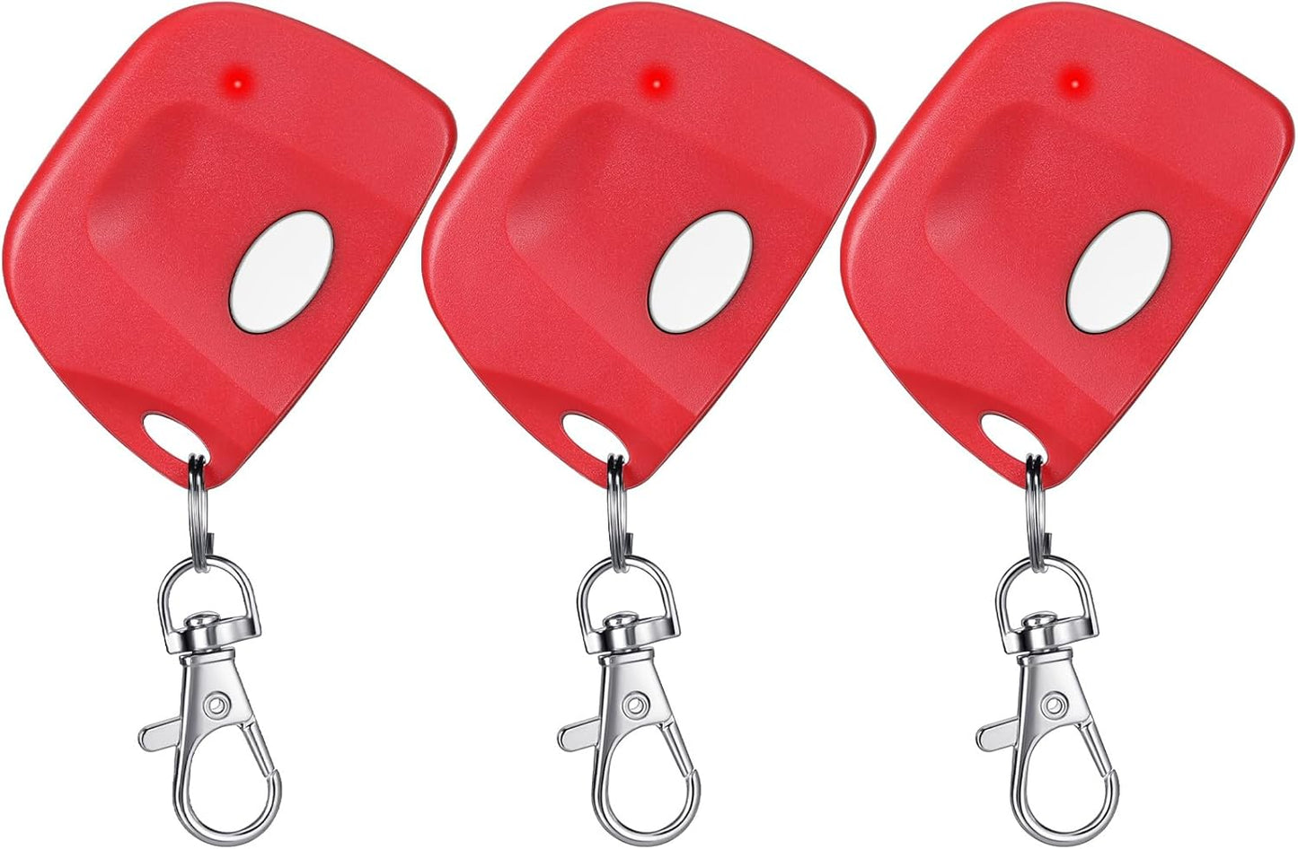 3 Pieces Gate Opener Remote Compatible with Multicode 300mhz 10 Dip Switch 3089 3060 3070 Garage Door Opener Remote Control with Keychain