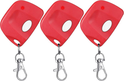 3 Pieces Gate Opener Remote Compatible with Multicode 300mhz 10 Dip Switch 3089 3060 3070 Garage Door Opener Remote Control with Keychain