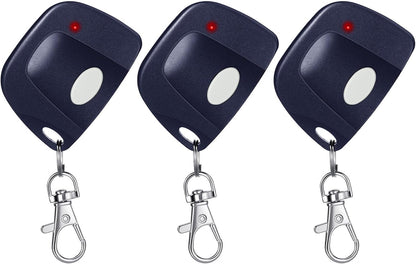 3 Pieces Gate Opener Remote Compatible with Multicode 300mhz 10 Dip Switch 3089 3060 3070 Garage Door Opener Remote Control with Keychain