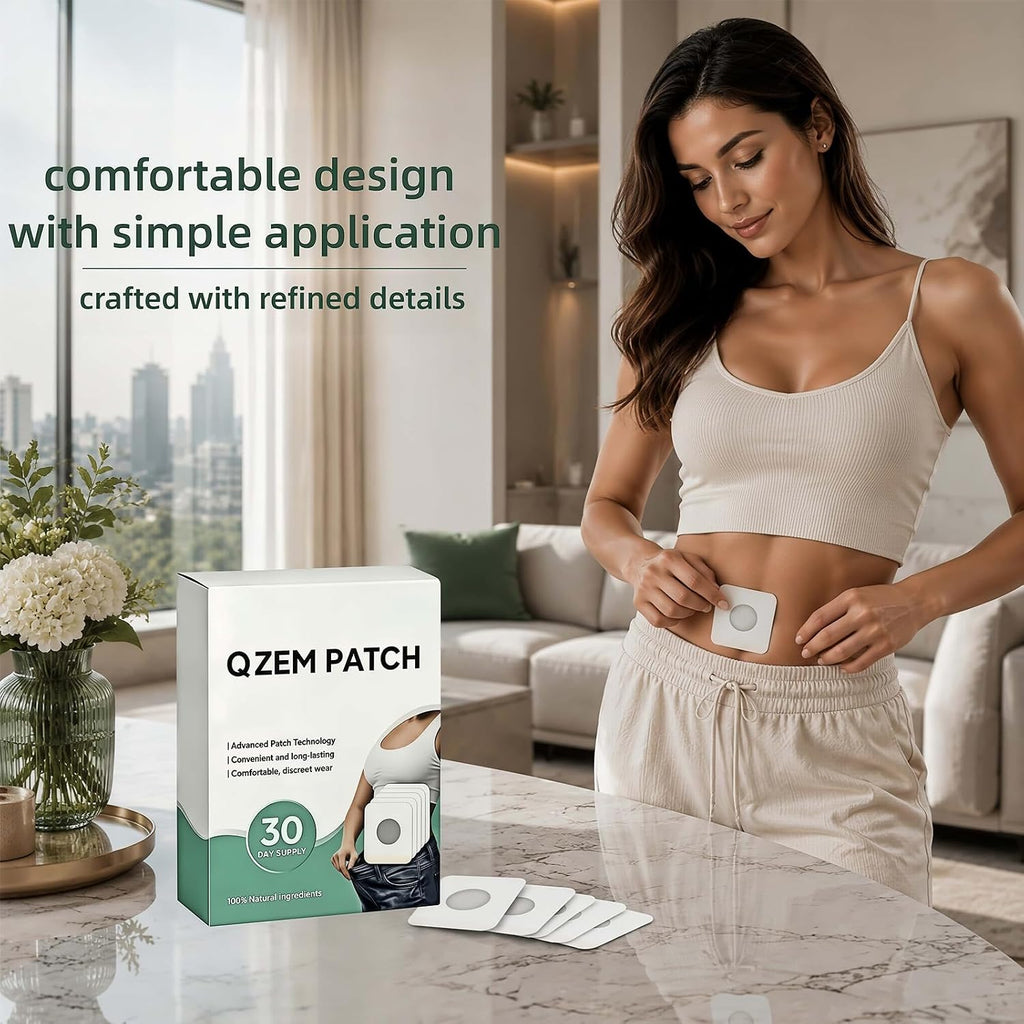 New Rejuvacare Qzem Body Patch, Easy Daily Application, Comfortable & Discreet, Non-Irritating, Gentle & Effective for All Skin Types, 30-Day Supply