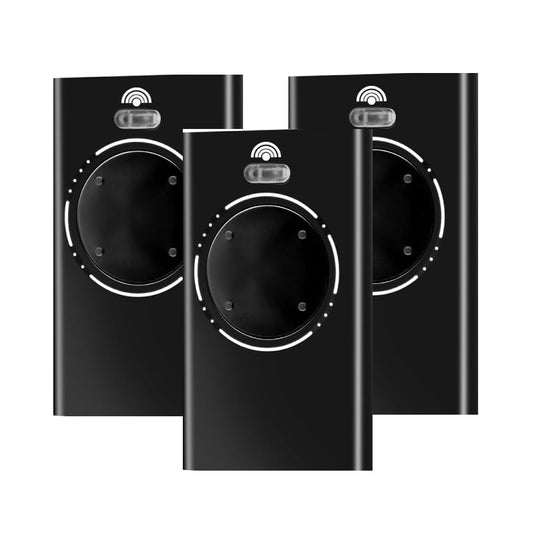3PCS 868MHZ Garage Door Garage Remote, Hand Transmitter, 4 Channels, Compatible with FAAC XT4 868 SLH LR, XT4 868 SLH, XT2 868 SLH, XT2 868 SLH LR,Black