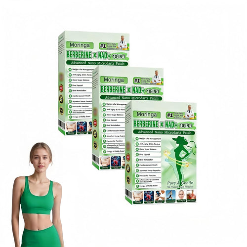 Moringa 10-in-1 Advanced Metabolism & Detox Patches - 2026 Upgraded Nano Microdarts