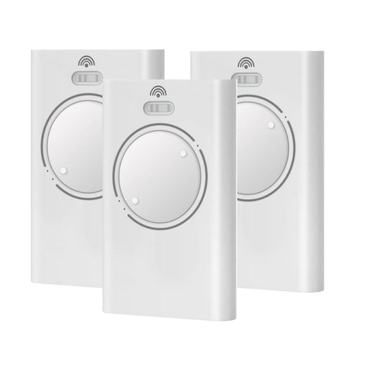 3PCS 868MHZ Garage Door Garage Remote, 2 Channels, Compatible with FAAC XT4 868 SLH LR, XT4 868 SLH, XT2 868 SLH, XT2 868 SLH LR, White