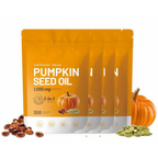 Pumpkin Seed Oil with Saw Palmetto Capsules, 300 Softgels | Organic, Cold Pressed | DHT Blocker | Supports Hair, Urinary, Bladder & Prostate Health | Non-GMO