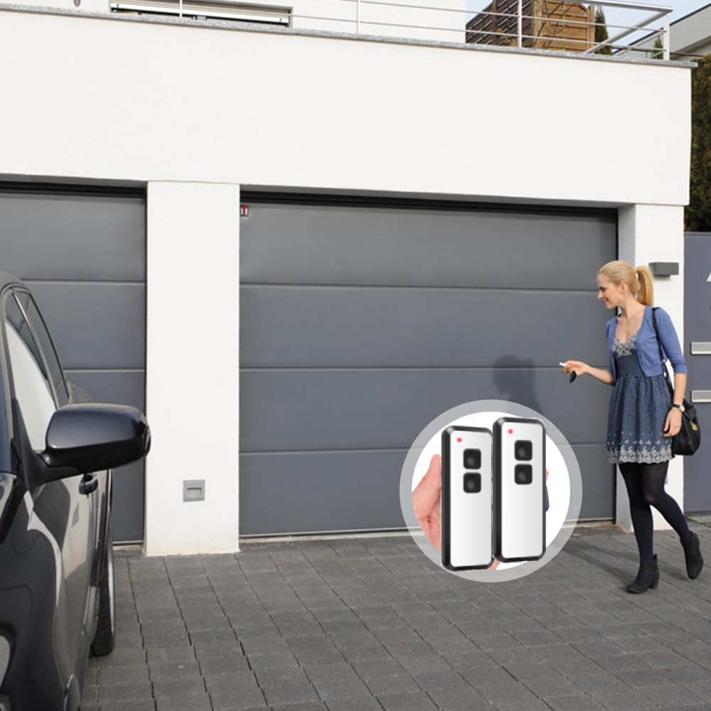 2PCS 433.92 MHz Garage Door Remote Control, Hand-held Transmitter for NOVOFERM NOVOTRON 502 522 MAX43-2