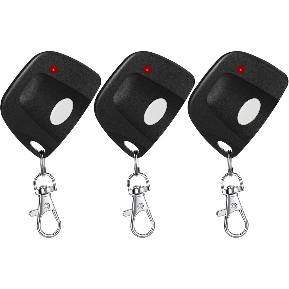 3 Pieces Gate Opener Remote Compatible with Multicode 300mhz 10 Dip Switch 3089 3060 3070 Garage Door Opener Remote Control with Keychain