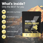 Shilajit* Gummies,Pure Himalayan* micronutrient Supplement, Himalayan Premium Ingredient with Shilajit, Ashwagandha, Gokshura, Fulvic Acid & 85+ Trace Minerals I for Men & Women