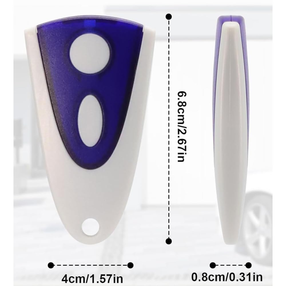 2PCS 433.92MHz Garage Door Opener Remote Control Replacement for Novoferm Novotron 502 MAX43-2 Novotron 512 MIX43-2