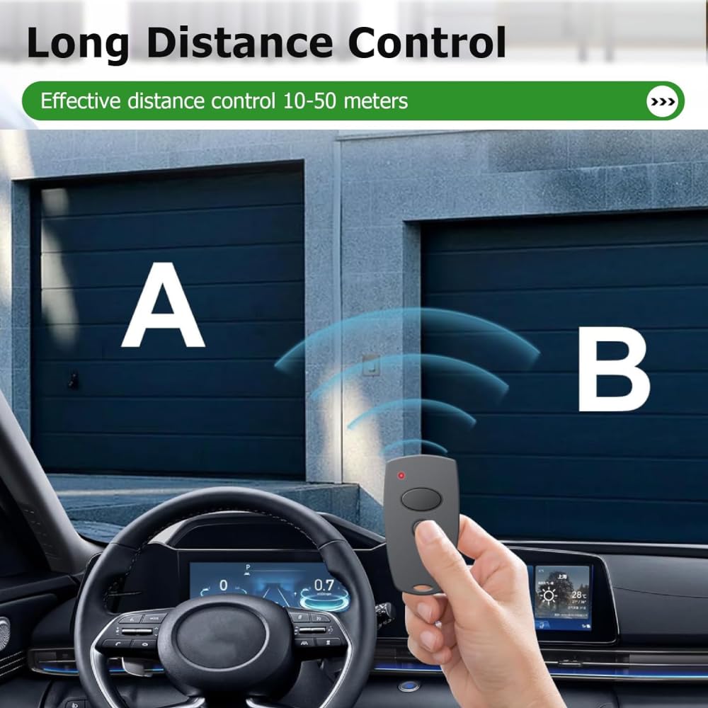 3PCS 868Mhz Garage Door Opener Hand Transmitter Compatible with Marantec Digital 302, 384, 304, 313, 321, 323, 131 Remote Control